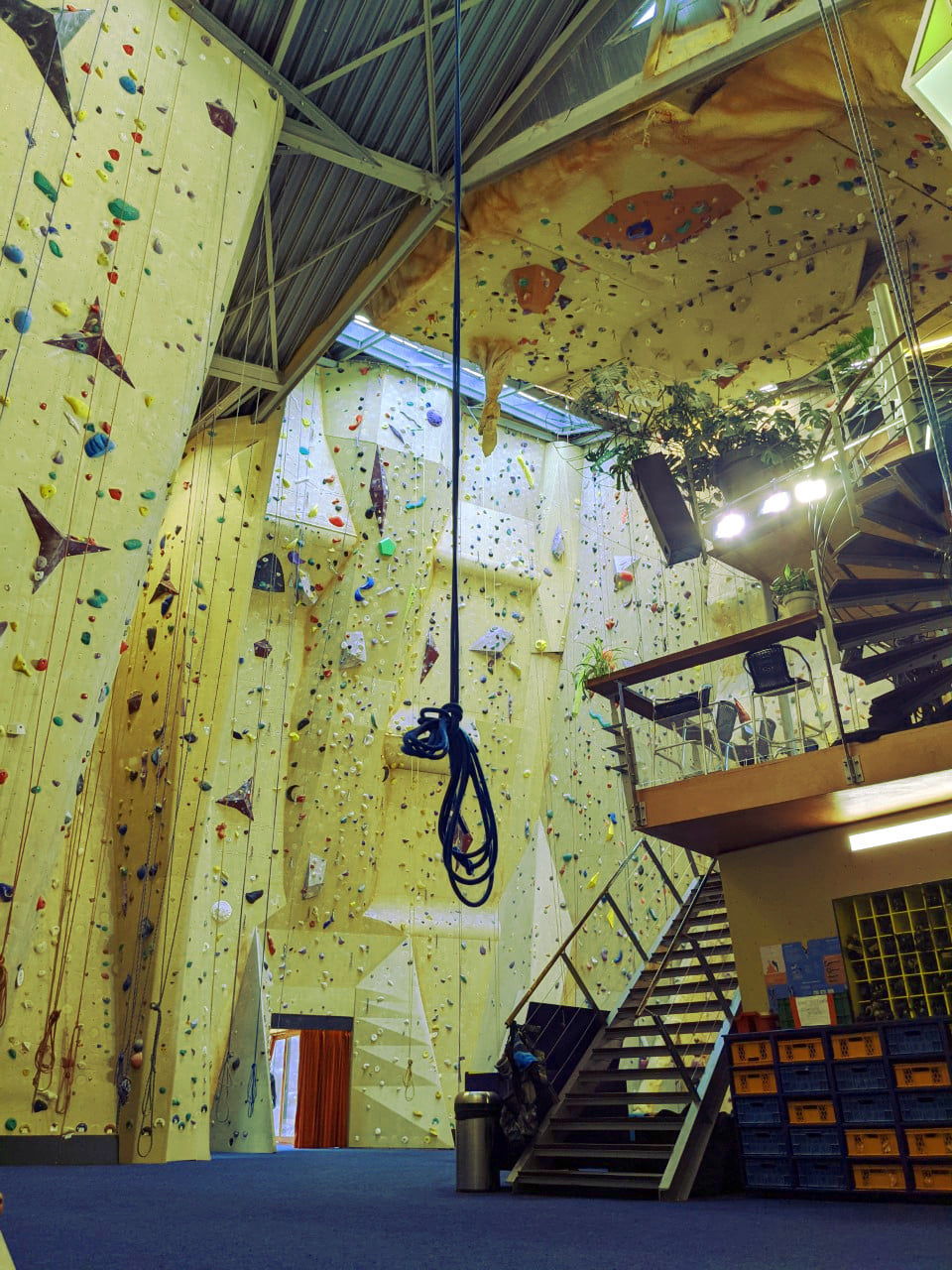 Inside Bjoeks Climbing Centre